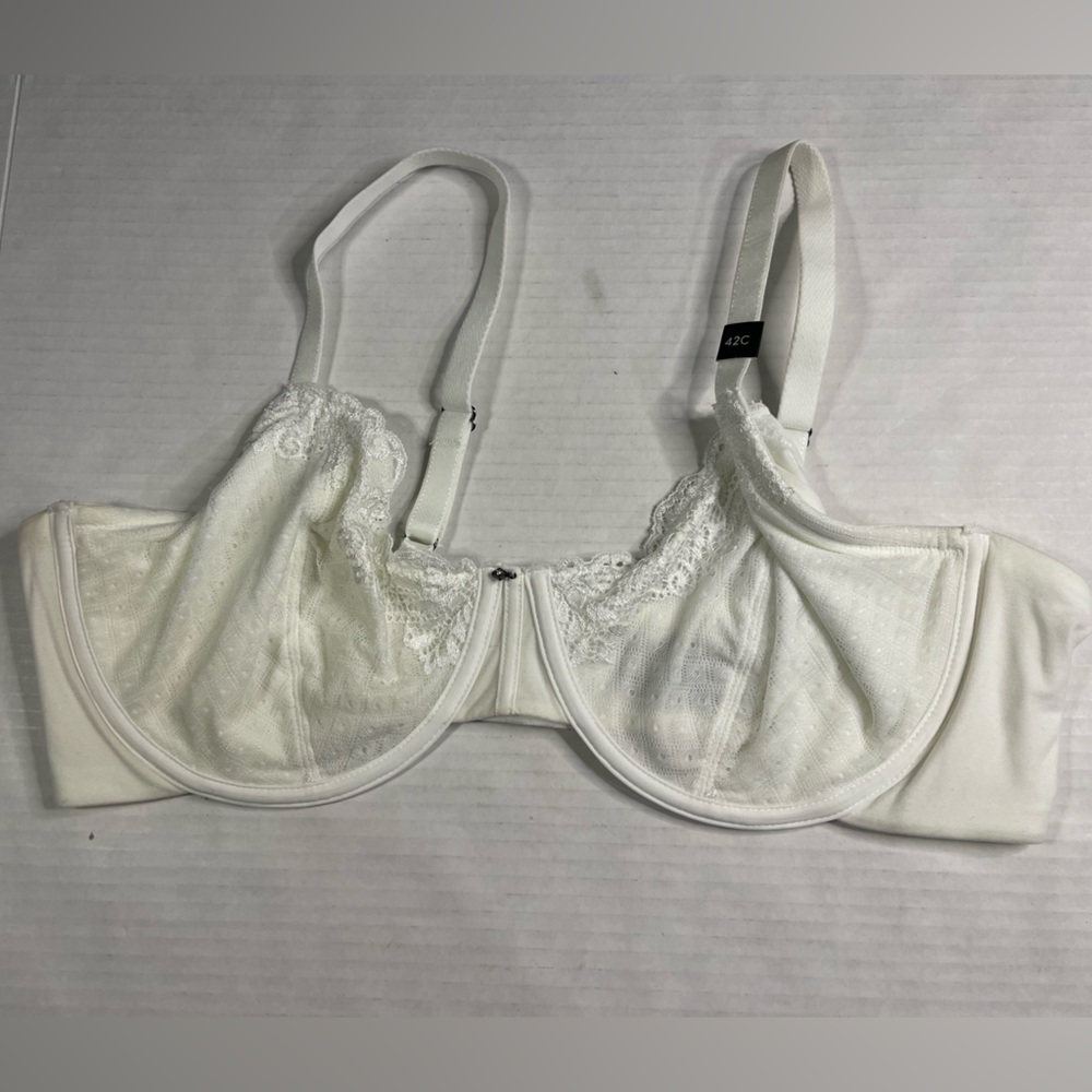 Simply Vera Vera Wang Microfiber & Mesh Bra‎ 42C NWT